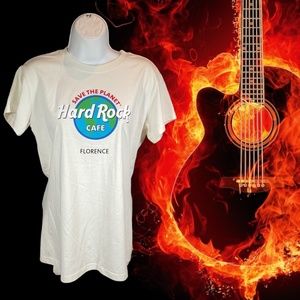 Hard Rock Cafe Florence Repreve Graphic Tee Shirt NWOT Women’s SZ L